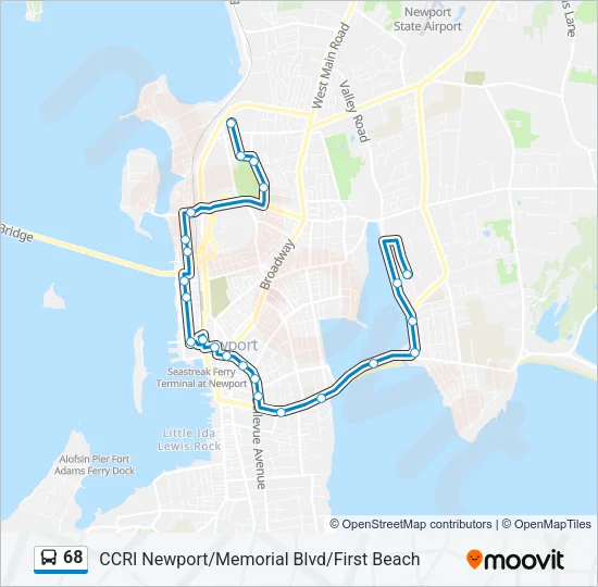 68 Bus Line Map