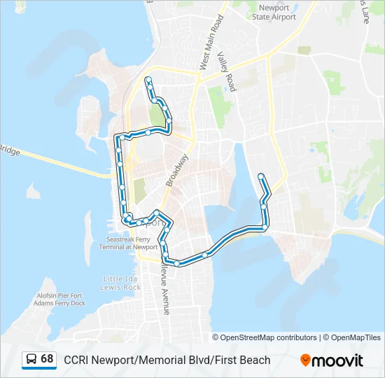 68 Bus Line Map