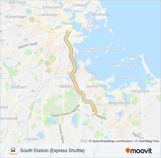 COMMUTER RAIL SHUTTLE Bus Line Map