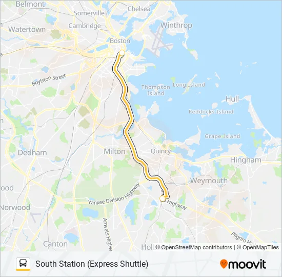 COMMUTER RAIL SHUTTLE Bus Line Map