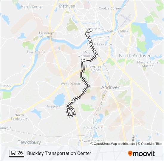 26 Bus Line Map