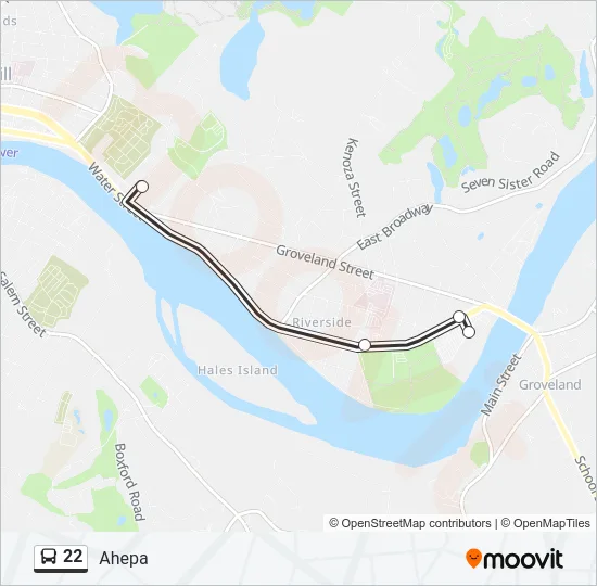 22 Bus Line Map