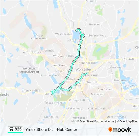 825 Bus Line Map
