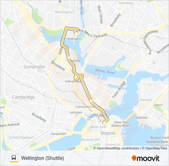 ORANGE LINE SHUTTLE Bus Line Map