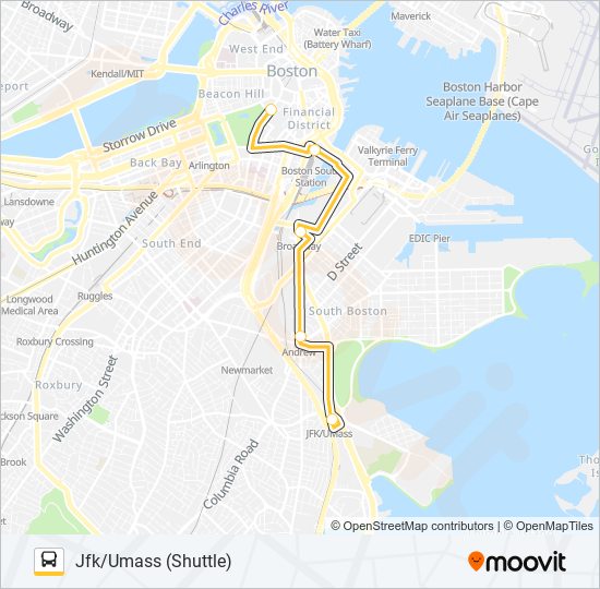 RED LINE SHUTTLE Bus Line Map