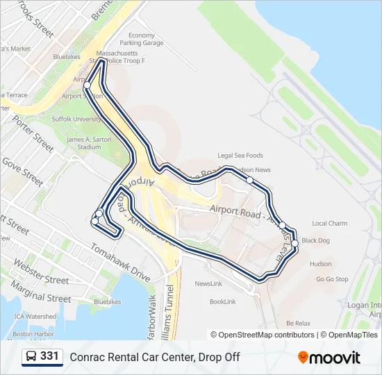 331 Bus Line Map
