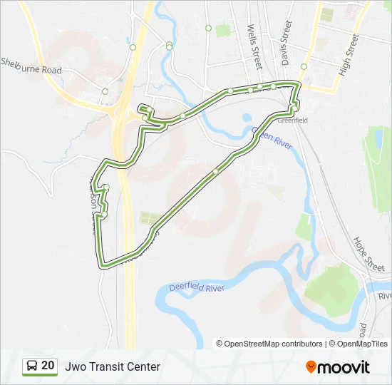 20 Bus Line Map