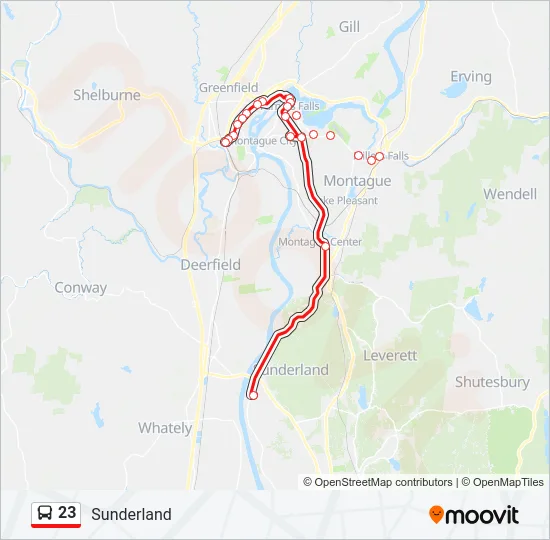 23 Bus Line Map