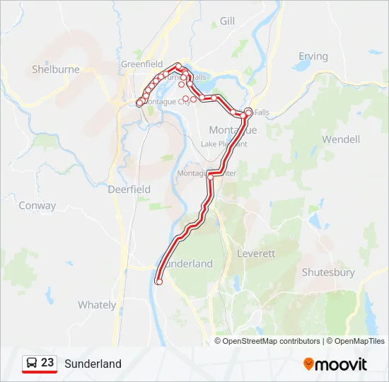 23 Bus Line Map