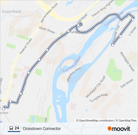 24 bus Line Map