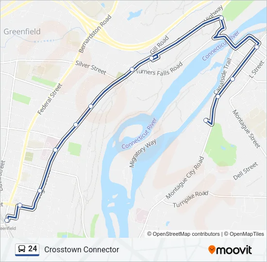 24 Bus Line Map