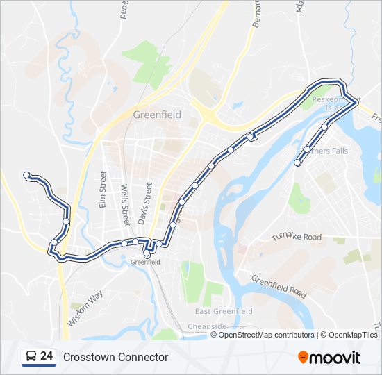 24 bus Line Map