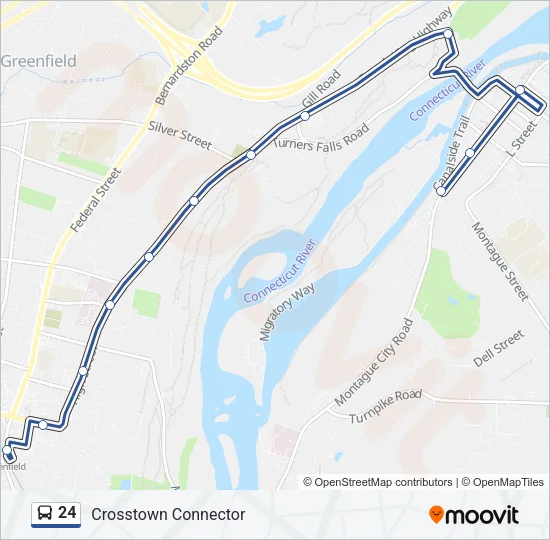 24 Bus Line Map