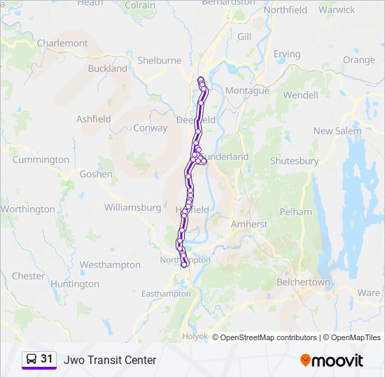 31 bus Line Map