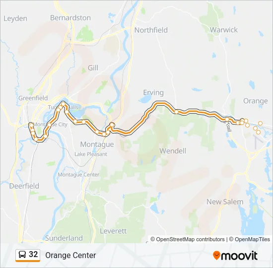 32 Bus Line Map