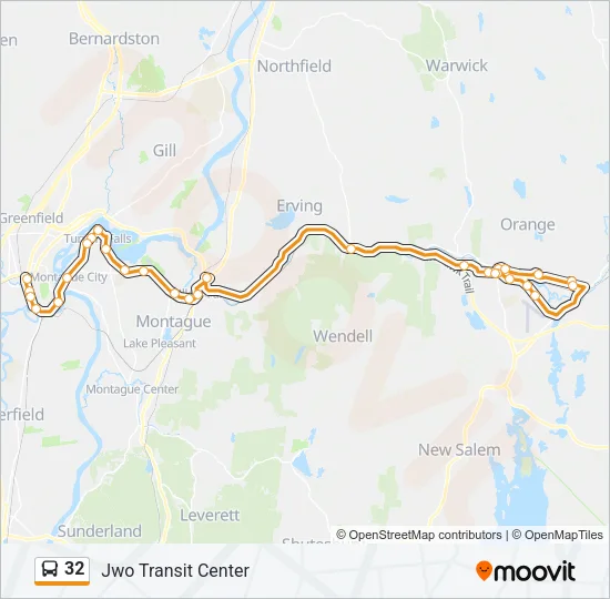 32 Bus Line Map