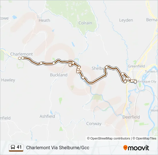 41 Bus Line Map