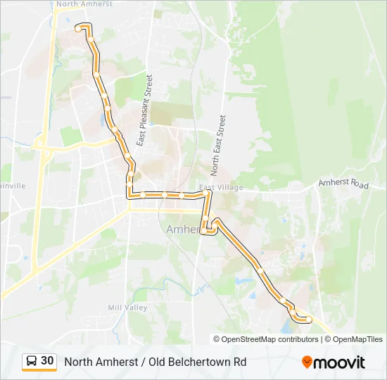 30 Bus Line Map
