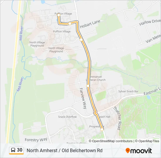 30 Bus Line Map