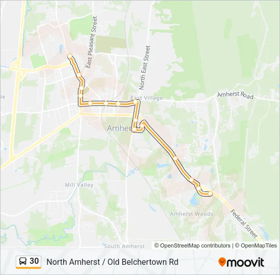 30 Bus Line Map