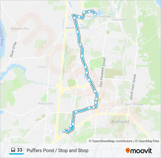 33 Bus Line Map