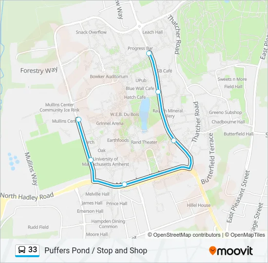 33 Bus Line Map