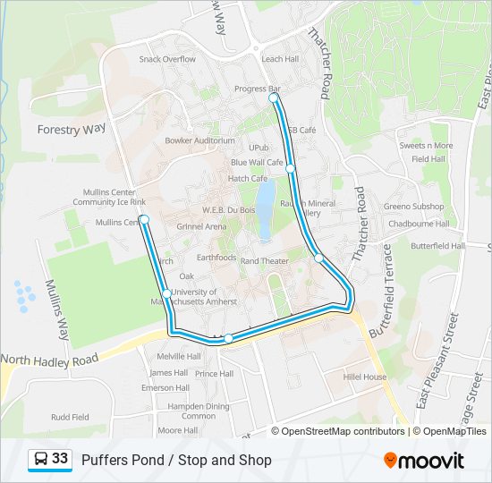 33 bus Line Map