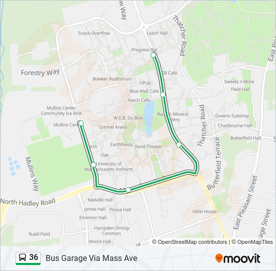 Mapa de 36 de autobús