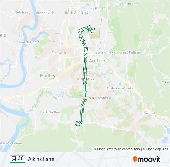 36 Bus Line Map