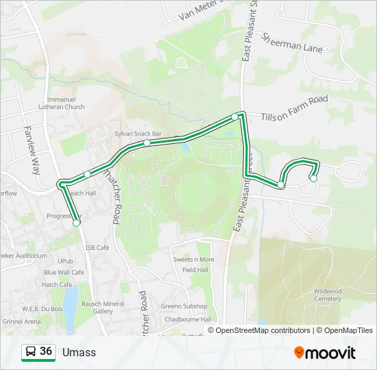 36 Bus Line Map