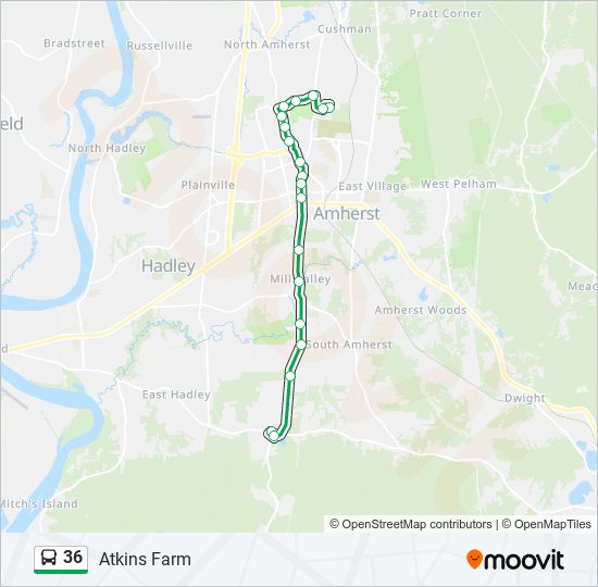 Mapa de 36 de autobús