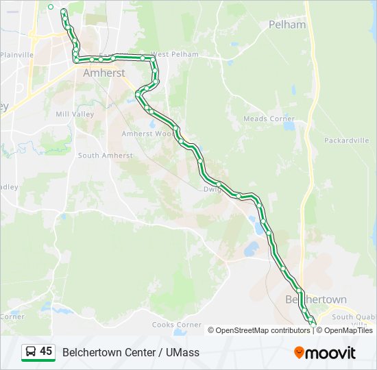 Mapa de 45 de autobús