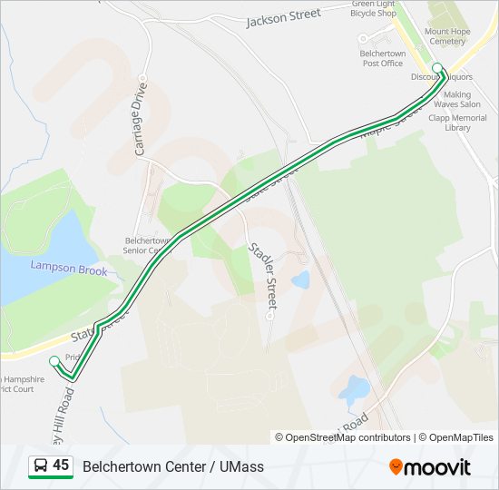 Mapa de 45 de autobús