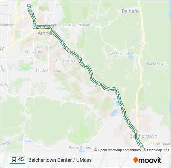 45 Bus Line Map