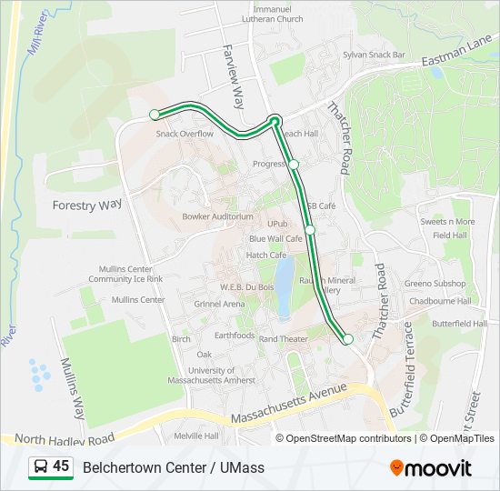 Mapa de 45 de autobús