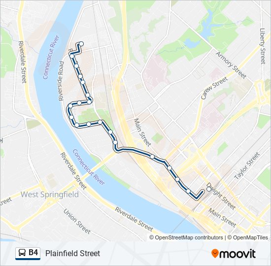 B4 bus Line Map