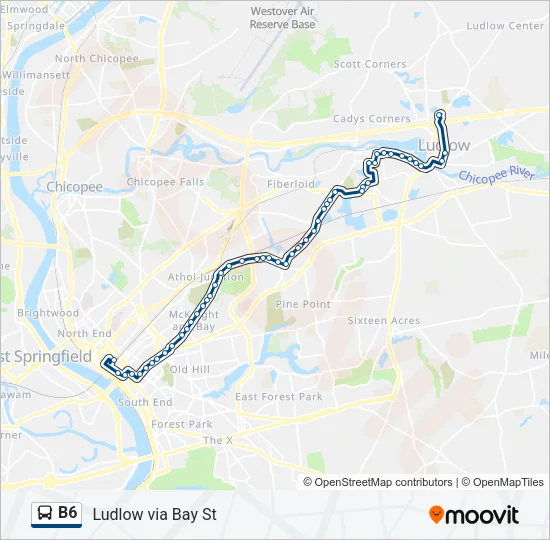 B6 Bus Line Map