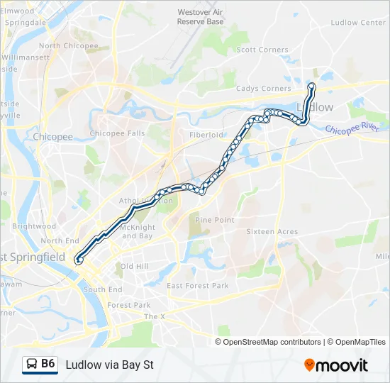 B6 Bus Line Map