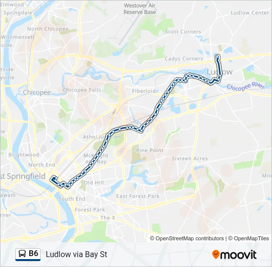 B6 Bus Line Map