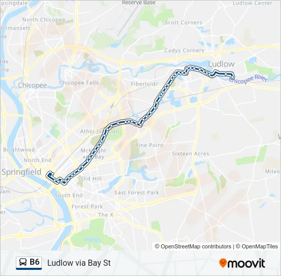 B6 Bus Line Map