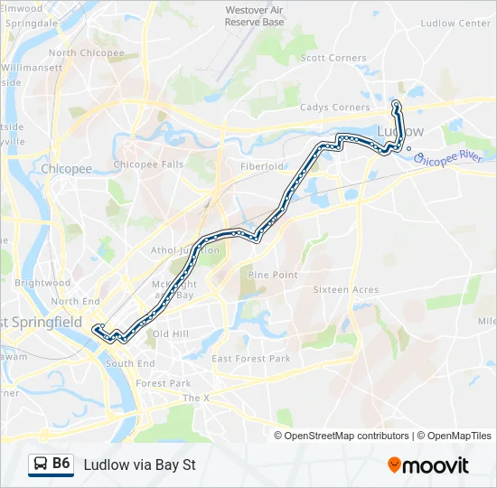 B6 Bus Line Map