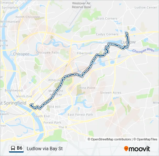 B6 Bus Line Map