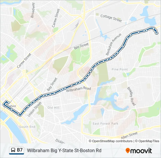 B7 Bus Line Map