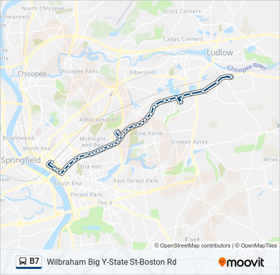 B7 bus Line Map