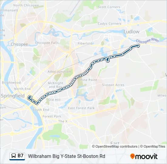 B7 Bus Line Map