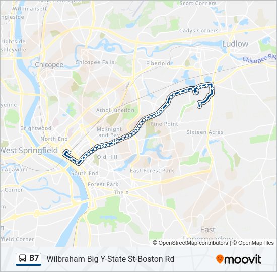 B7 Bus Line Map