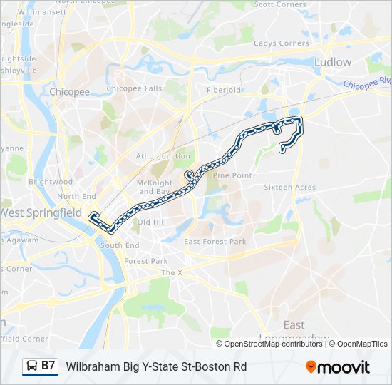 B7 Bus Line Map