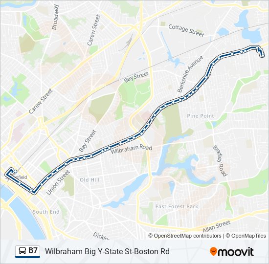 B7 bus Line Map