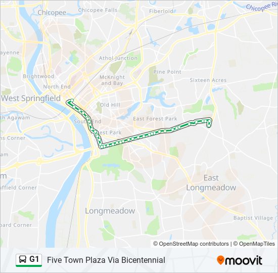 G1 bus Line Map