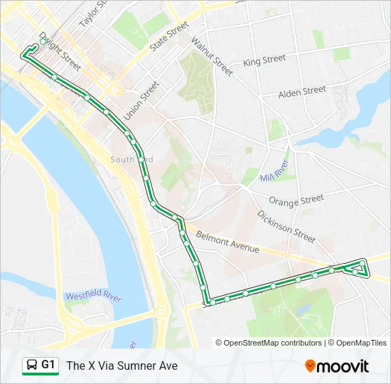 G1 Bus Line Map